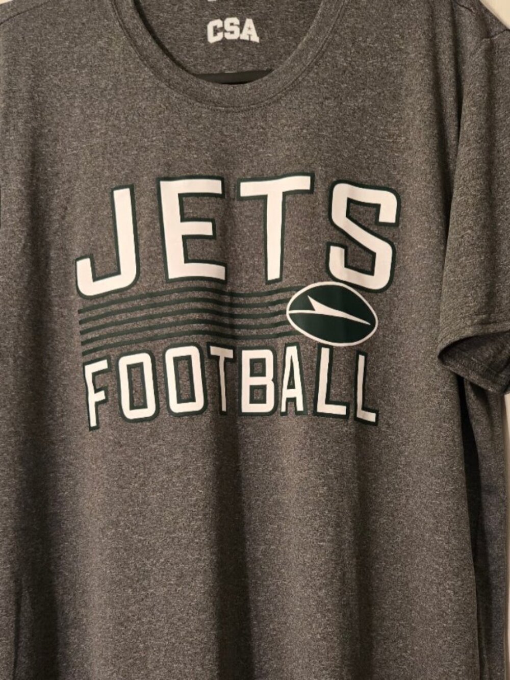 CSA New York Jets Gray T-Shirt S/S Crew